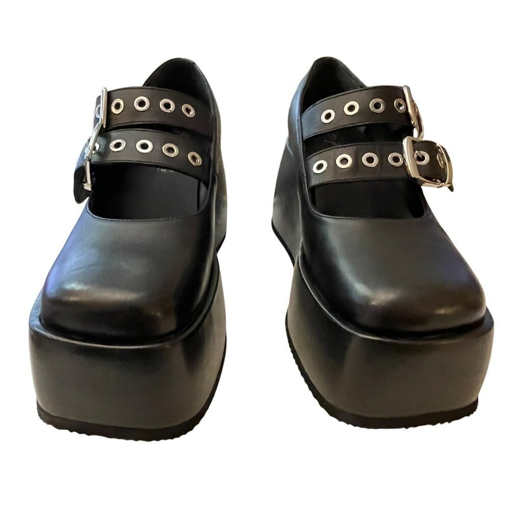 Free People Rhys Mary Jane Platform Boho Punk Gothic Shoes Size 8.5 NEW - Picture 2 of 9